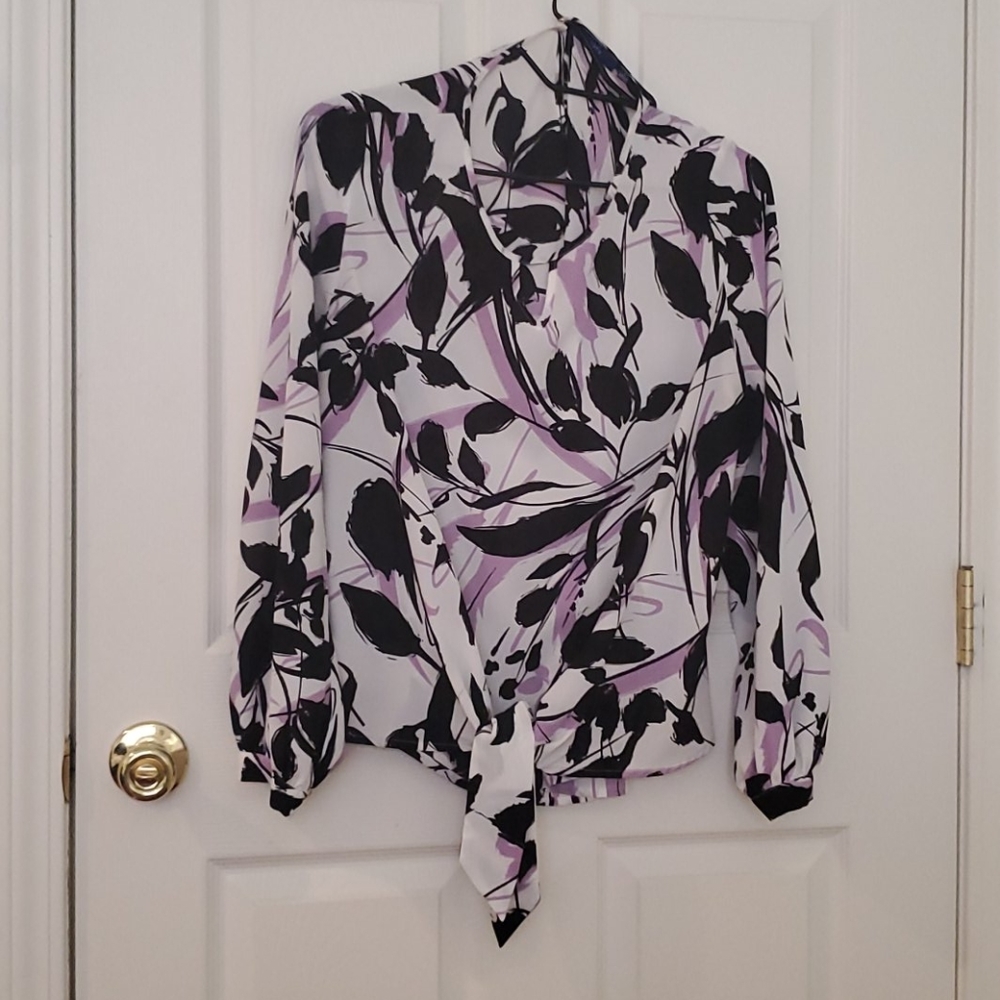 Tie front blouse